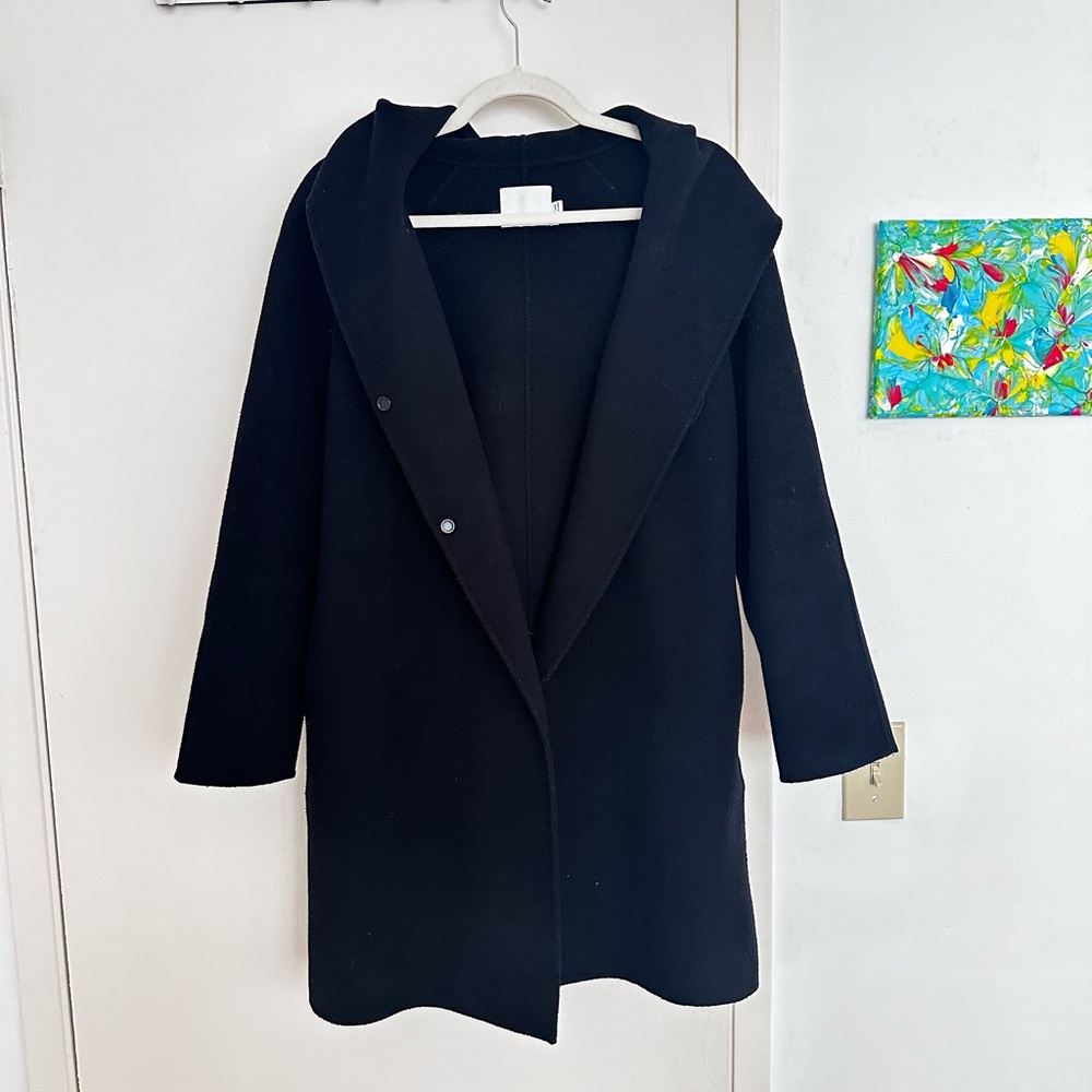 Vince Hooded Long Winter Coat